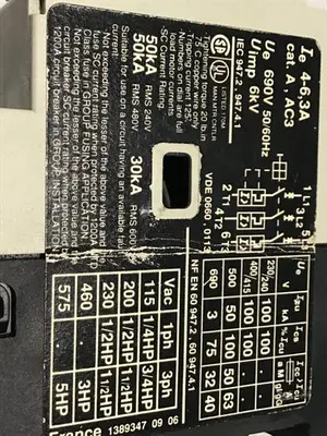 USED TELEMECANIQUE GV2-RT10