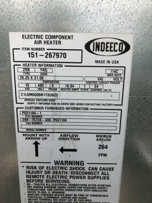 Johnson Controls York Solution XTI-033X045-NAFA146A Air Make Up Handling Unit