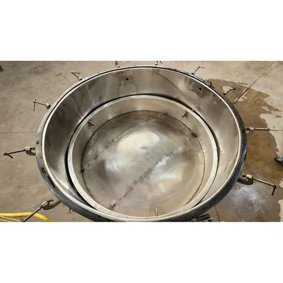 Used 300 Gallon Stainless Steel Liquid Strainer Basket Tank