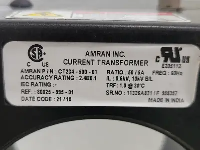Used AMRAN CT234-500-01 Transformers British Columbia CA | Lenmark #265330