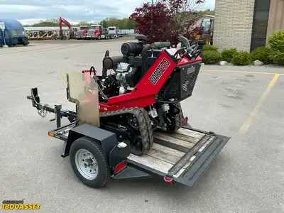USED BARRETO 37-SG STUMP GRINDER WITH TRAILER