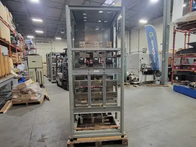 Masterpact Low-Voltage Switchgear Section w/ 3 x NW12H1 Air Circuit Breakers - Metal-Enclosed - NEMA 1 - 600V