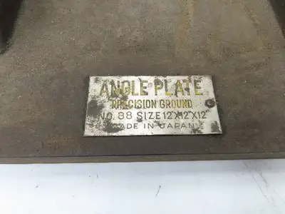 Machining Angle Plate Steel End Block 12"x 12"x 12" 90 Degree 107lbs