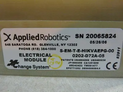 NEW APPLIED ROBOTICS INC 0202-D72A  (-05)