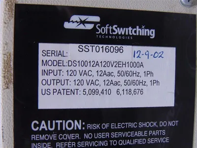 Soft Switching DS10012A120V2EH1000A MINIDySC Voltage Sag Corrector Used