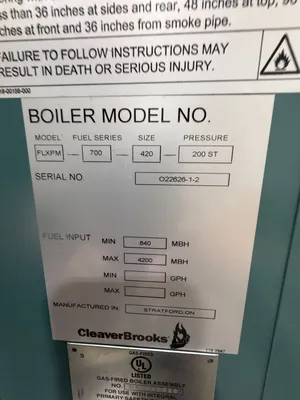 CLEAVER BROOKS FLX-PM-700-420 Boilers | Perry Equipment (3)