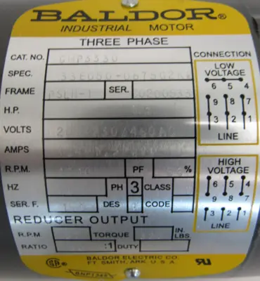 NEW BALDOR BALDOR GMP3330