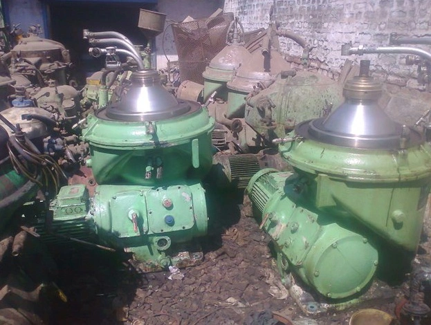 (2) Alfa-Laval FOPX 609 TFD-24-60 oil purifiers, 316SS.