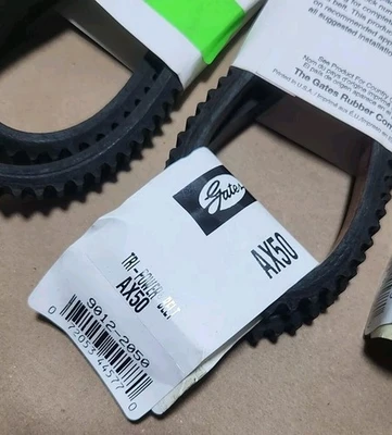 *NEW SURPLUS* [10] Gates AX50 Tri-Power V Belt 1/2" Wide x 52" Long + Warranty!