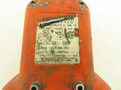 Hercules 531-SWH Hercules Foot Pedal Switch Full Shield 20A 120/240V Orange