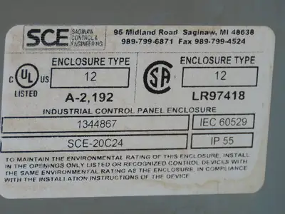 Operator Workstation Front Sloping Operator Interface Electrical Enclosure Panel