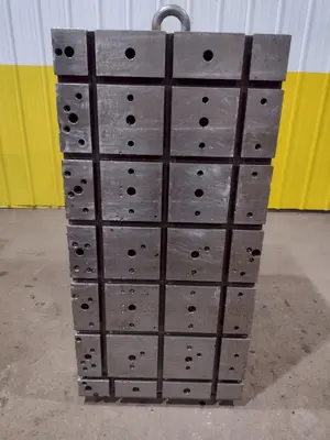 48" X 24" X 30" ANGLE PLATES SET OF (2) T-SLOTTED BLOCKS: STOCK #19048