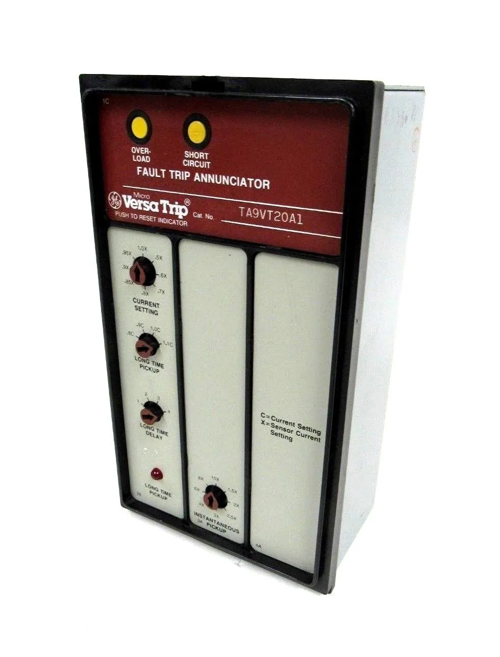 USED GENERAL ELECTRIC TA9VT20A1 MICROVERSA TRIP ANNUNCIATOR