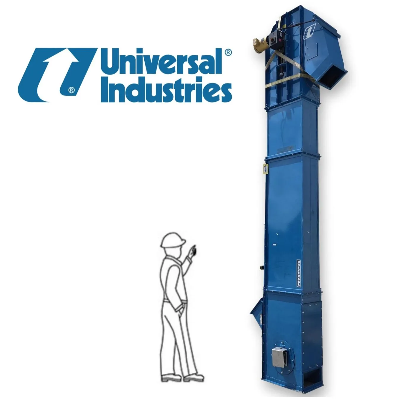 Used UNIVERSAL U3TT-1800 Bucket Elevators West Virginia US | JM Industrial #1356985