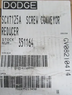 NEW DODGE SCXT125A SCREW CONVEYER REDUCER 25.64 351164