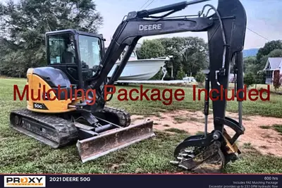 Used 2021 DEERE 50G Crawler Excavators - Mini Alabama US | Proxy Equipment #1377992