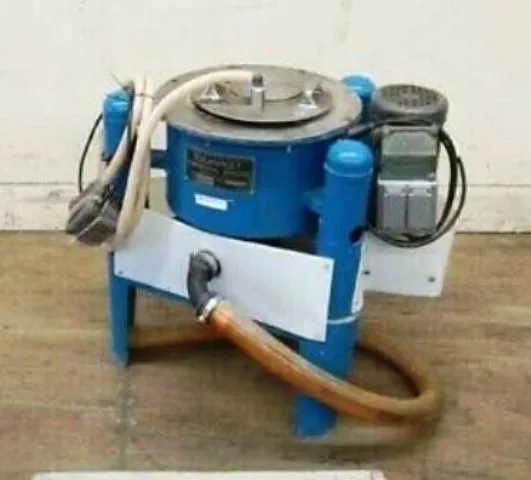 Tolhurst 12 x 8 perforate basket centrifuge, SS.