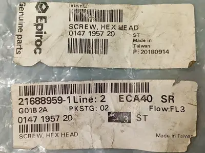 Hex Head Screw 0147 1957 20