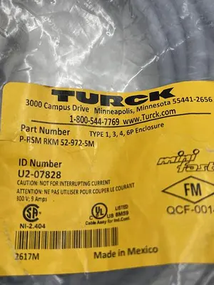 New | in-Stock TURCK TURCK P-RSM RKM 52-972-5M Sensors | ND Industrial Surplus #1212386