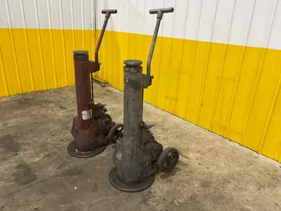 (2) 100 TON DUFF NORTON MODEL #144-CMJ AIR MOTOR JACKS, 30" LIFT: YOBRO #24192