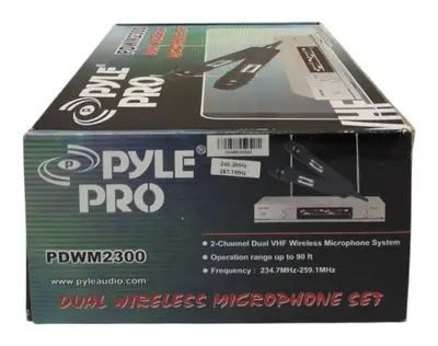 Pyle Pro PDWM2300 Dual Wireless Microphone Set