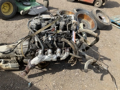 Chevy 5.3L V8 gas engine with 4L60E automatic transmission, used, said to have approx 120,000 miles ...