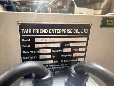 Used 2014 FEELER FTC-150 CNC Lathes Michigan US | Industrial Machinery NJ LLC #1332563