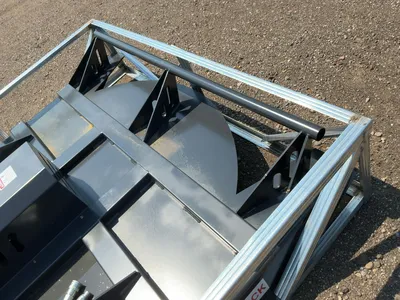 New JCT 72” Brush Mower Skid Steer Attachment, hydraulic driven with hoses and quick coupler fitting...