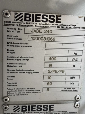 Used 2019 BIESSE JADE 240 Edge Banders Florida US | MachineryMax #1345049