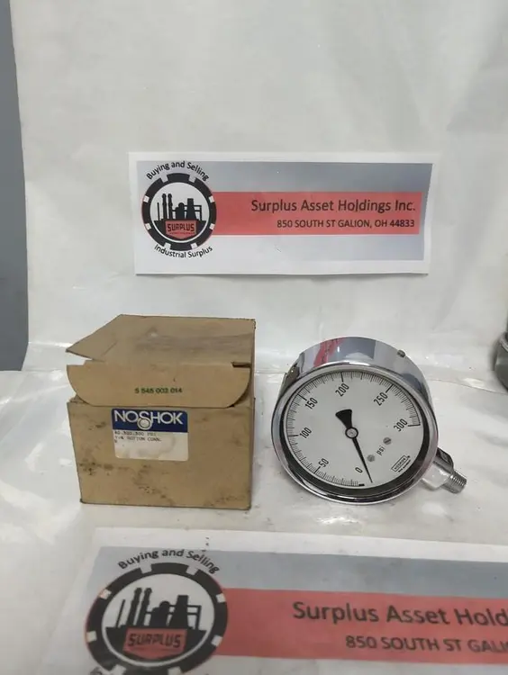 New | in-Stock NOSHOK 40.300.300PSI Universal Pressure Meters Ohio US | Surplus Asset Holdings #1365695
