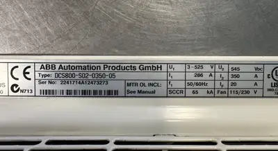 USED ABB DCS800-S02-0350-05