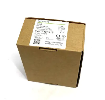 New | in-Stock Noark Safety IEC Contactor, 12A 3-Pole 24VDC, 1322003 PLC Contactors Michigan US | Maverick Industrial Sales #1514640