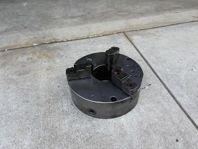 PHASE 2,  10 1/2" 3-Jaw Chuck 3 1/2" Hole Self Centering Jaws