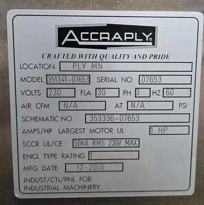 USED 2013 ACCRAPLY 351341-07653