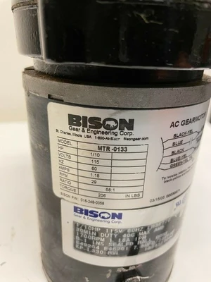 USED BISON AC Gear Motor Bison
