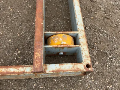 Metal Two Sided Cantilever Rack, on wheels so it can roll sideways, welded together, arms stick out ...