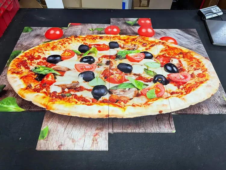 Used Falcon Restaurant Supply Used Large 48" Vinyl Pizza Wall Picture Restaurant Front of House Furnishings Illinois US | Falcon Restaurant Supply #1376084