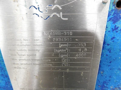 Used Alfa Laval NA Decanter Centrifuges Ohio US | Equipment Recovery Corp. #1331542