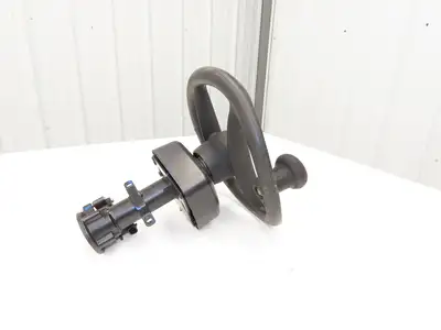 Hyster 8808585 Forklift Steering Wheel & Bracket Assembly Removed From E80XN