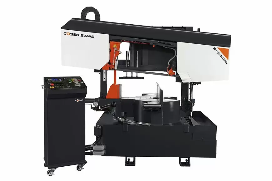 510mm Semi-Automatic Horizontal Dual Post Dual Mitering Band Saw Machine