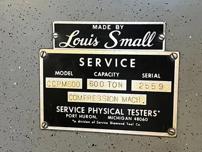 1983 LOUIS SMALL 600 Ton Compression Machine | Levy Recovery Group (10)