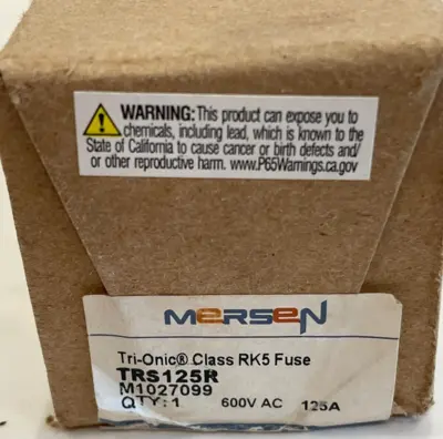 NEW MERSEN TRS125R FUSE 600V 125AMP