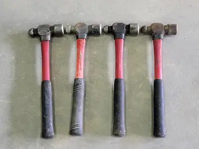 Assorted Hammer, Ball Peen and Claw Hammer (Set of 9)