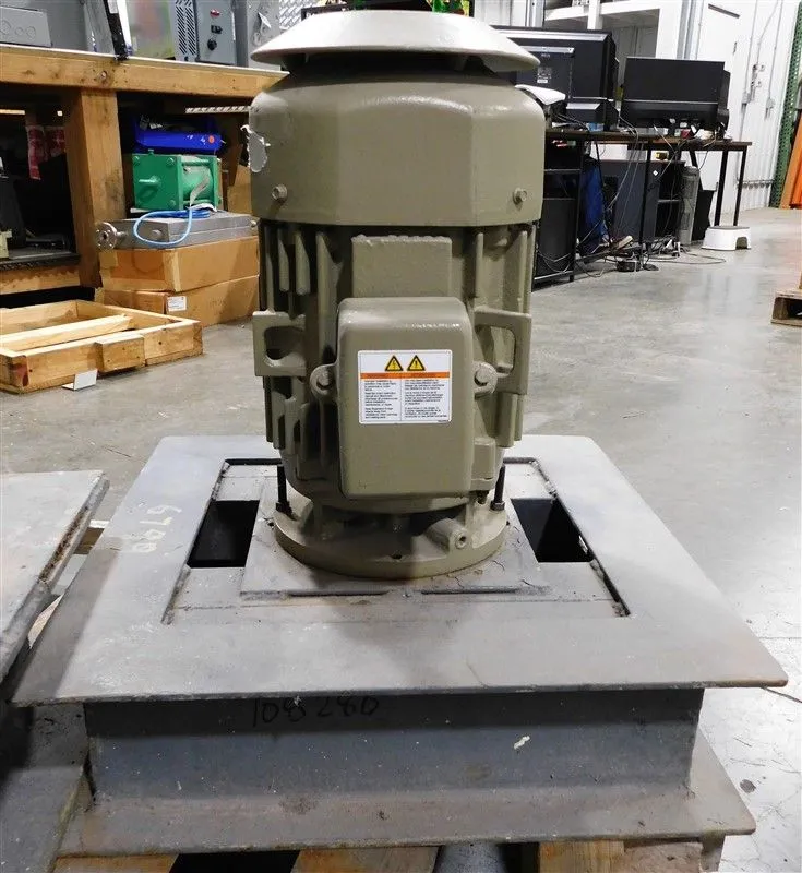 10 HP 3520 RPM GE Vertical Motor 5KS215XAE5721B L215LP10 Frame 460V EOK Rebuilt