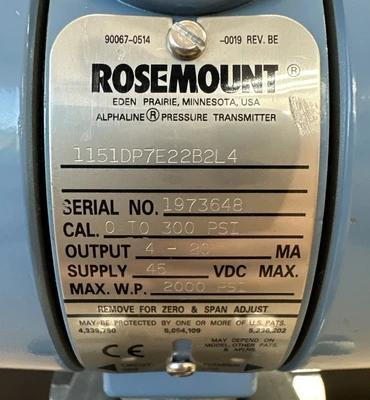New | in-Stock Rosemount 1151DP7E22B2L4 Test Equipment - Other Indiana US | J&J Industrial Supply #1244263