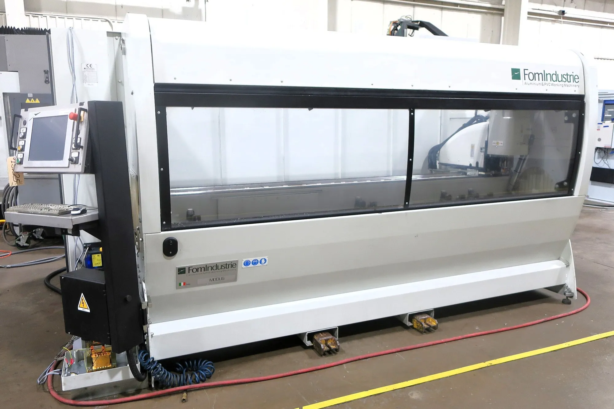 10' FOM INDUSTRIE MODEL MODUS CNC 4-AXIS ALUMINUM PROFILE MACHINING CENTER/ROUTER, NEW 2014