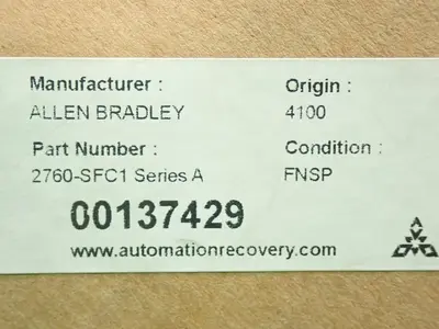 New | in-Stock ALLEN BRADLEY 2760SFC1 PLC Processors | HGR 24 #754111