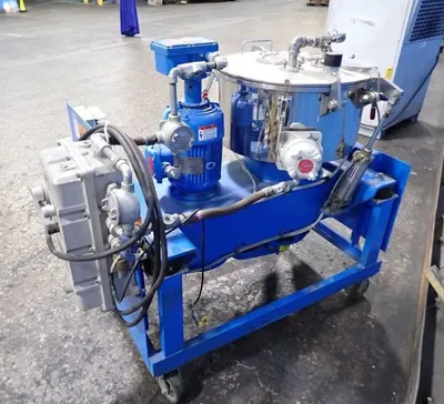 Sanborn 20 x 6 perforate basket sanitary centrifuge, 316SS.