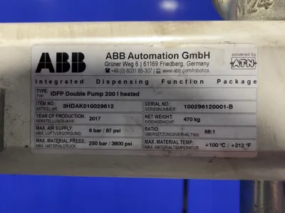 Used 2017 ABB AUTOMATION GMBH 3HDAK010029612 Pumps Ohio US | HGR 24 #1056440