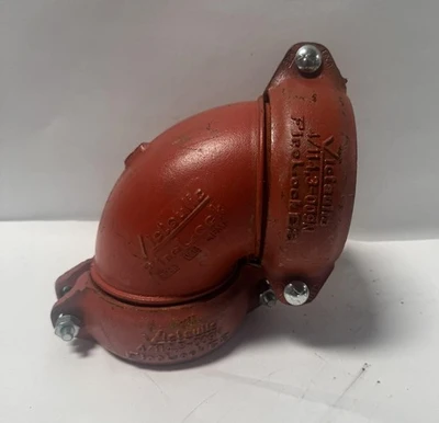 Victaulic 4" FireLock EZ Couplings A1143-009N With 90° Elbow Grooved Fitting